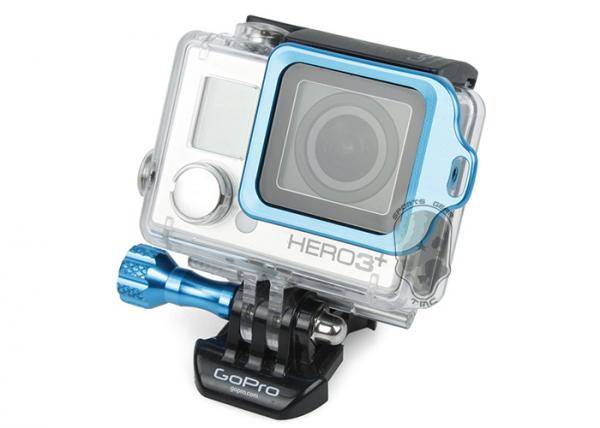 G TMC GoPro Aluminum LANYARD RING Mount 3 Plus / 3+ ( Blue)